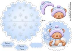 Christmas Wobbles - Teddy Snow Fight