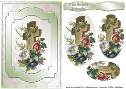 Wooden Cross Sympathy Card