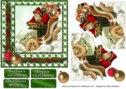 Dashing Through the Snow Chrismas Card Front