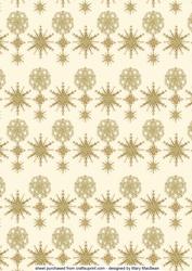 Gold on Cream Christmas Backgound