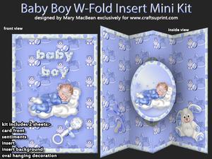 Baby Boy W-fold Insert Mini Kit