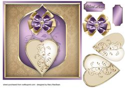 Gold Enamelled Heart