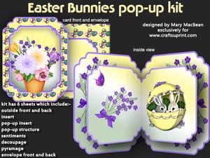 Easter Bunnies Pop-up Kit