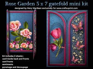 Rose Garden 5 x 7 Gatefold Mini Kit