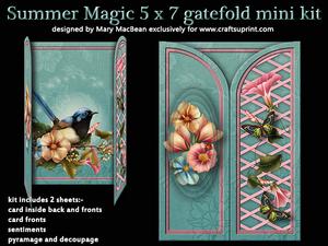 Summer Magic 5 x 7 Gatefold Mini Kit