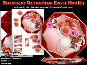 Gerberas Octagonal Easel Mini Kit