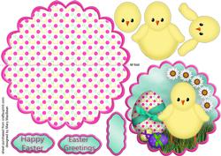 Easter Chick Wobble Card