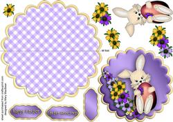 Easter Bunny Wobble Card