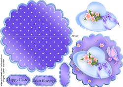 Easter Bonnet Wobble Card