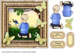 Little Boy Mother's Day or Birthday Card