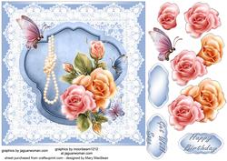 Roses, Pearls and Butterflies