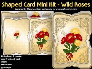Shaped Card Mini Kit - Wild Roses