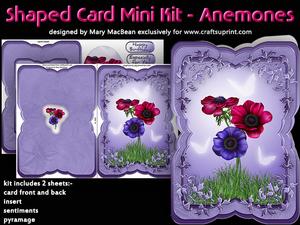 Shaped Card Mini Kit - Anemones