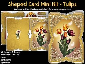 Shaped Card Mini Kit - Tulips