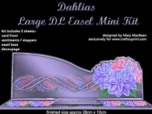 Dahlias Large Dl Easel Mini Kit