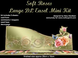 Soft Roses Large Dl Easel Mini Kit