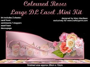 Coloured Roses Large Dl Easel Mini Kit