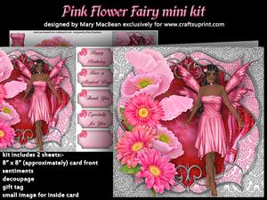 Pink Flower Fairy Mini Kit