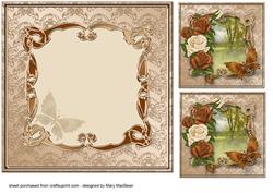 Bronze Roses Insert