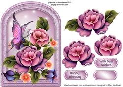 Enchanted Garden Arched Card