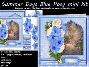 Summer Days Blue Posy Mini Kit