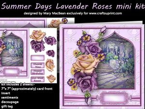 Summer Days Lavender Roses Mini Kit