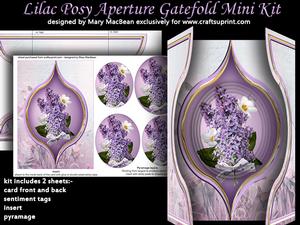 Lilac Posy Aperture Gatefold Mini Kit