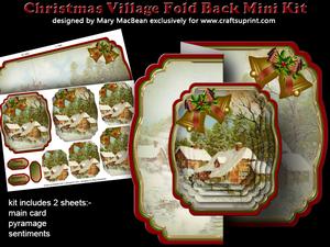 Christmas Village Fold Back Mini Kit