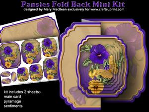 Pansies Fold Back Mini Kit