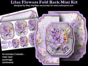 Lilac Flowers Fold Back Mini Kit