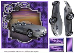 Out on the Highway Birthday or Father's Day Card