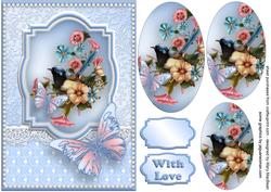 Fairy Wren, Lace and Butterflies