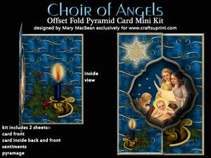 Choir of Angels Offset Fold Card Mini Kit