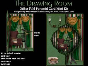 The Drawing Room Offset Fold Card Front Mini Kit
