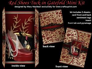 Red Shoes Tuck-in Gatefold Mini Kit