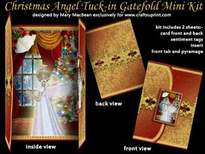 Christmas Angel Tuck-in Gatefold Mini Kit