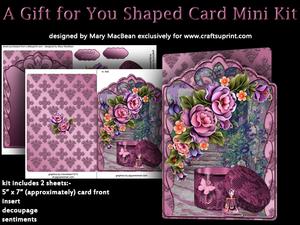 A Gift for You Shaped Card Mini Kit