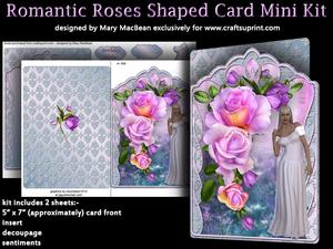 Romantic Roses Shaped Card Mini Kit