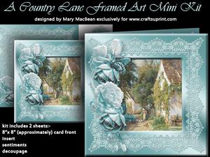 A Country Lane Framed Art Mini Kit