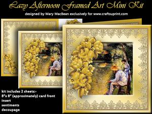 Lazy Afternoon Framed Art Mini Kit