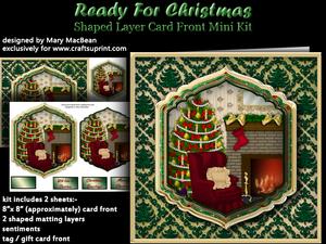 Ready for Christmas Shaped Layer Card Front Mini Kit