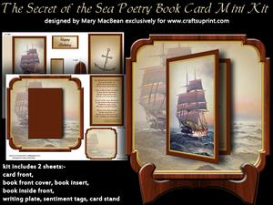 The Secret of the Sea Poetry Book Card Mini Kit