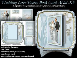Wedding Love Poetry Book Card Mini Kit