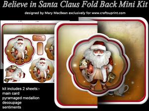 Believe in Santa Claus Fold Back Mini Kit