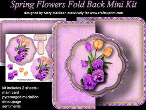 Spring Flowers Fold Back Mini Kit