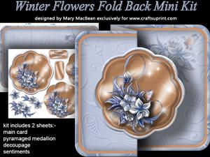 Winter Flowers Fold Back Mini Kit