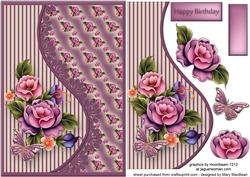 In the Garden Teardrop Side Panel Card