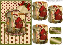 Filling the Stockings Christmas Card Front