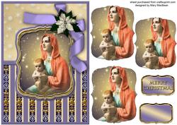 Mother and Child Christmas Card Front