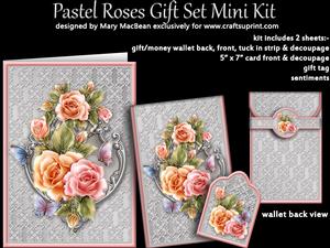 Pastel Roses Gift Set Mini Kit